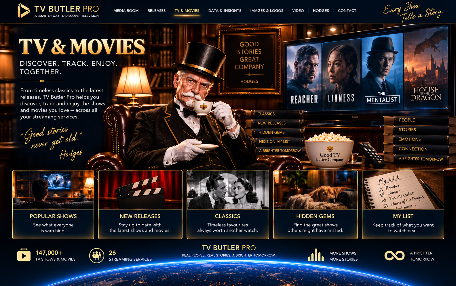 TV & Movies — TV Butler Pro Media Room